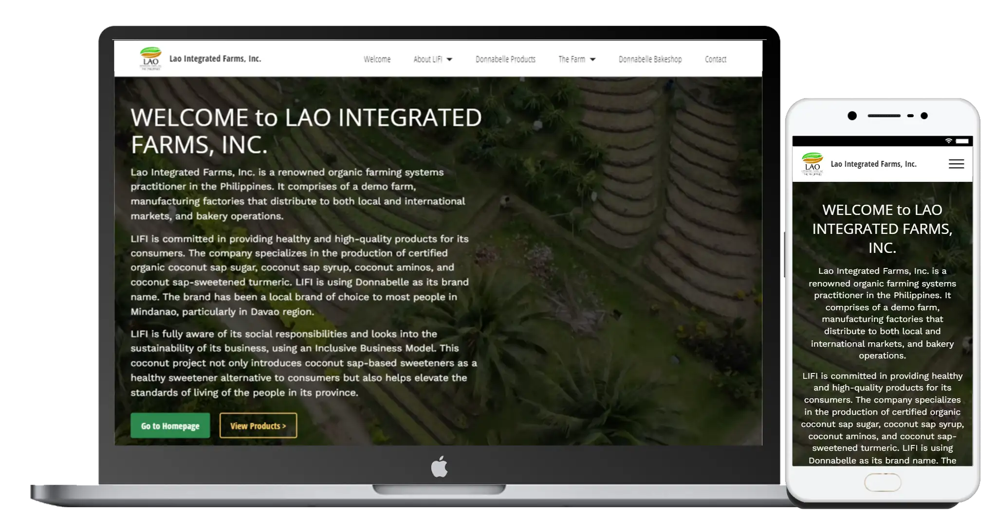 Lao Integrated Farms, Inc Website